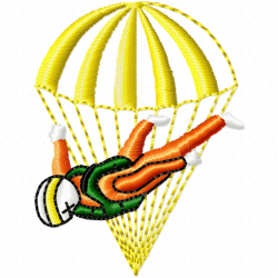 Paragliding Embroidery Design 6 Paragliding Embroidery Design 6